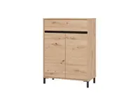 Předsíňová komoda maddie - dub, černá