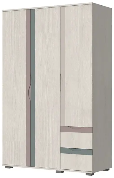 Dětská šatní skříň alegria - borovice/mix barev