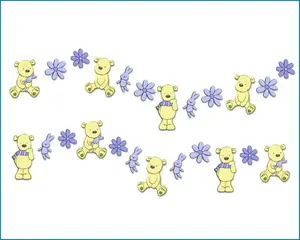 Penová dekorácia na stenu mini medvedík