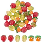 30Pcs 3 Style Handmade Lampwork Beads