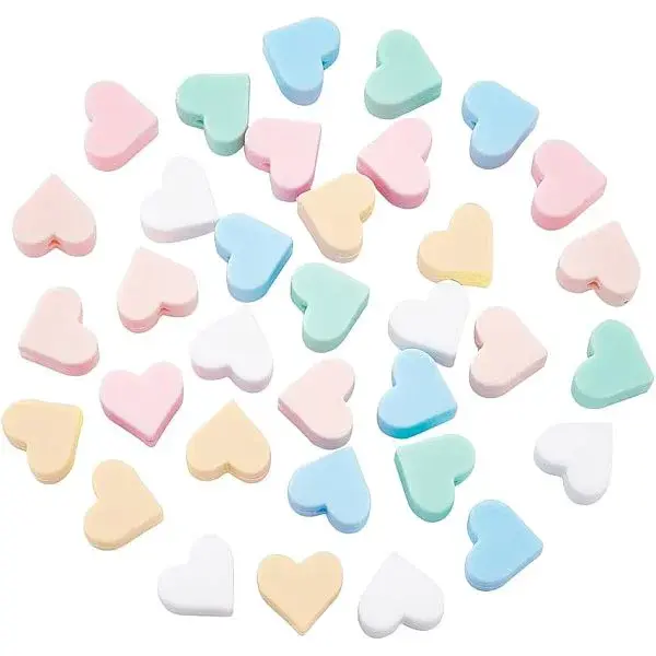 36Pcs 6 Colors Food Grade Eco-Friendly Silicone Beads