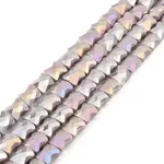 AB Color Plate Glass Beads Strands