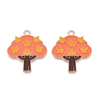 Thanksgiving Day Theme Alloy Enamel Pendants