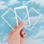 3Pcs 3 Styles Golden Ratio Plastic Fibonacci Composition View Finder