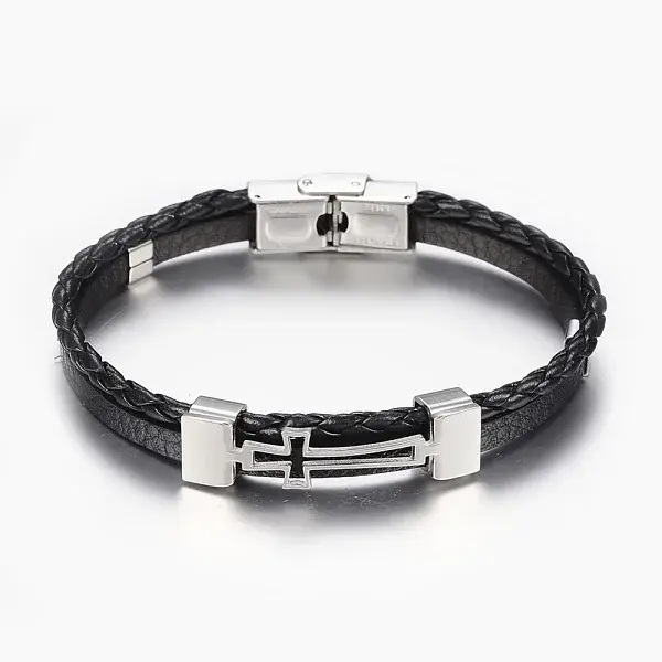 Leather Braided Cord Bracelets