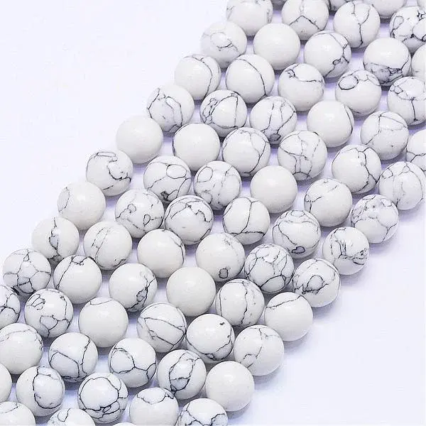 Synthetic Howlite Bead Strands