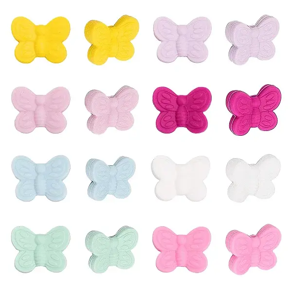 16Pcs 8 Colors Food Grade Eco-Friendly Silicone Beads