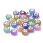 Crackle Resin European Beads