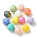 UV Plating Rainbow Iridescent Acrylic Beads
