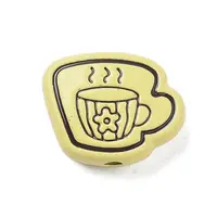 Spray Painted Alloy Beads