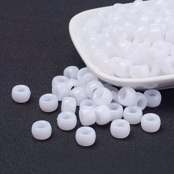 Opaque Acrylic European Beads