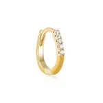925 Sterling Silver Star Hoop Earrings