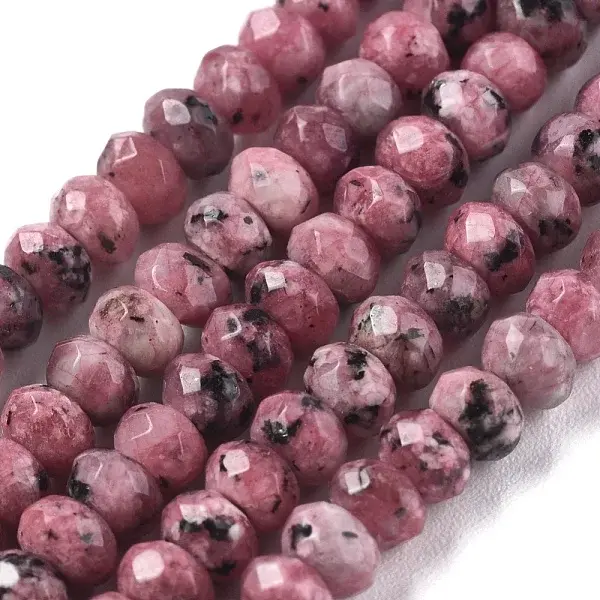 Dyed Natural Malaysia Jade Rondelle Beads Strands