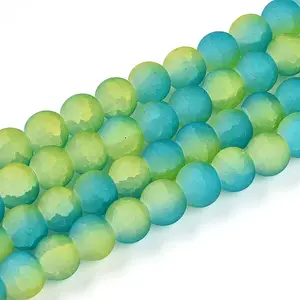 Crackle Glass Beads Strands