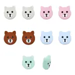 10Pcs 5 Colors Silicone Beads