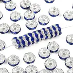 Brass Rhinestone Spacer Beads