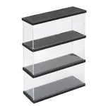 3-Tier Rectangle Transparent Acrylic Minifigures Display Case