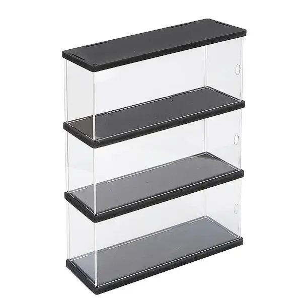 3-Tier Rectangle Transparent Acrylic Minifigures Display Case