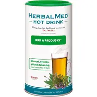 Dr.Weiss HerbalMed Hot Drink Krk a priedušky prášok na prípravu nápoja pri kašli a prechladnutí 180 g