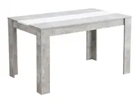 Jídelní stůl george - beton/bílá