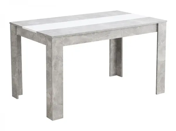 Jídelní stůl george - beton/bílá