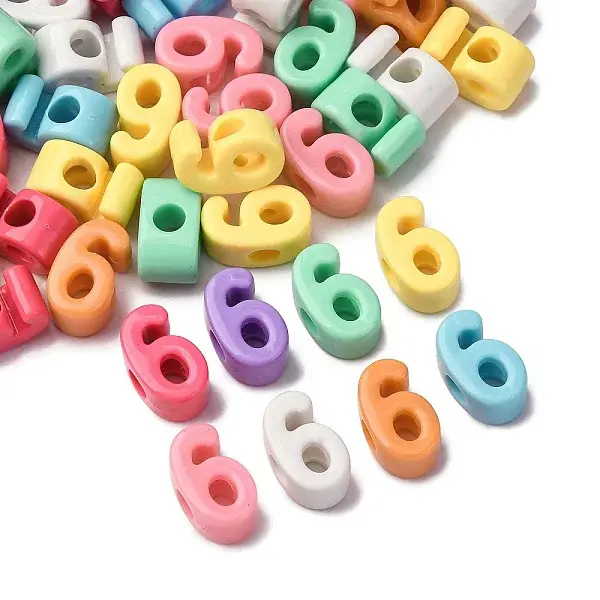 Opaque Acrylic European Beads