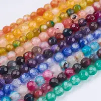 Natural Agate Round Beads Strand