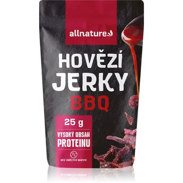 Allnature Hovězí jerky BBQ sušené maso hovězí 25 g