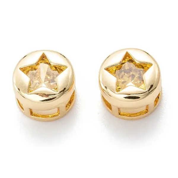 Real 18K Gold Plated Brass Inlaid Cubic Zirconia Multi-Strand Links