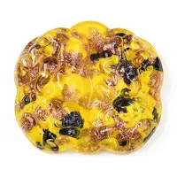 Handmade Gold Sand Lampwork Links Connectors