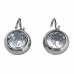 201 Stainless Steel Clear Cubic Zirconia Charms