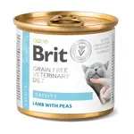 Brit Veterinary Diet Obesity konzerva pro kočky 200 g
