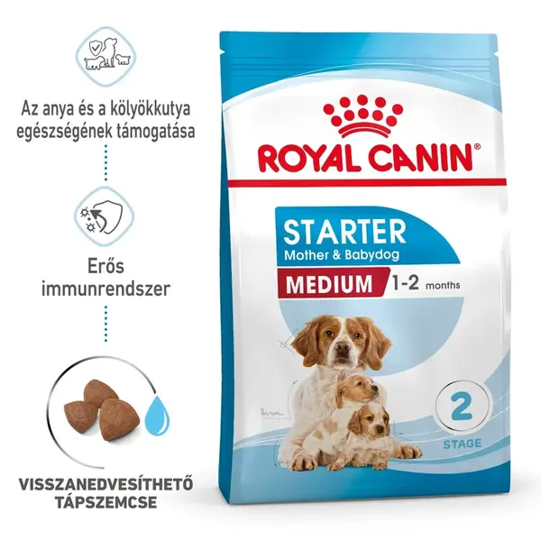 Royal Canin Medium Starter Mother & Babydog - granule pre šteňatá a gravidné psy stredných plemien 4 kg