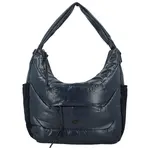 Trendy dámská koženková kabelka na rameno Coveri Kica, tmavě modrá