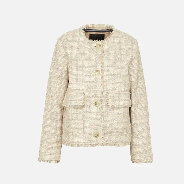 Beige women's coat Geox Kency - Women's