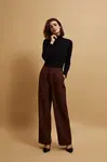 Marisse Brown Creased Trousers