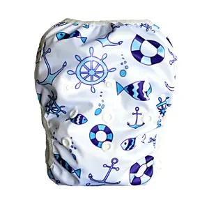 GaGa's pleny Plenkové plavky pro miminko Kotvy modré