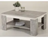 Konferenčný stolík Tim, šedý beton/biely%