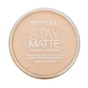Rimmel London Stay Matte Long Lasting Pressed Powder púder so zmatňujúcim účinkom 001 Transparent 14 g