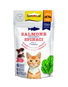 GimCat Crunchy Snack pamlsky - s lososem a špenátem 50 g