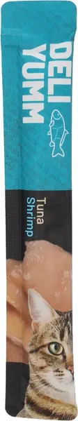 Flamingo Deli Yumm pasta pro kočky - tuňák a krevety 5 x 14 g