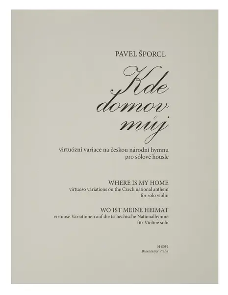 KN Kde domov můj - virtuózní variace na českou národní hymnu pro sólov