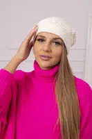 Kesi Dámska čiapka Uliana K408 tmavý ecru