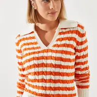 Bianco Lucci Hair Polo Neck Sweater