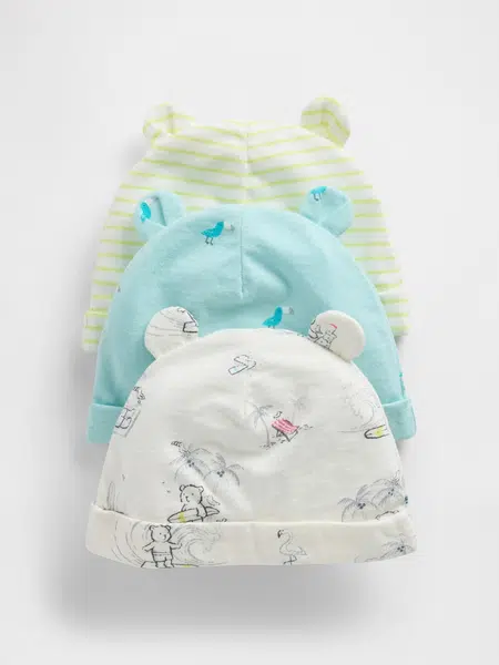 GAP Baby cotton hat, 3pcs - Boys