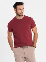 Ombre Classic BASIC men's cotton T-shirt - maroon