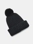 Women's hat Under Armour W Halftime Pom Beanie-BLK - Women's