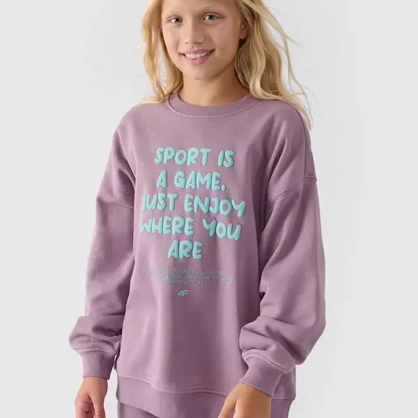 Girls' sweatshirt 4F