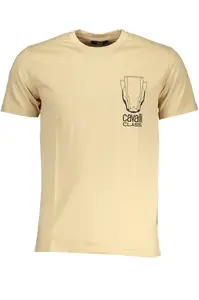 Pánske béžové tričko Cavalli Class