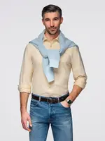 Ombre Pastel cotton men's oxford shirt - bright yellow